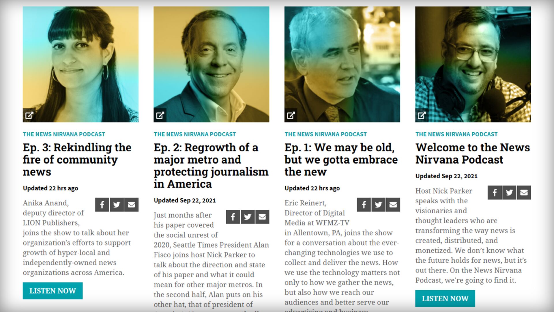 The News Nirvana Podcast: First episodes